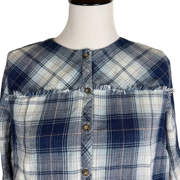 J. Jill Denim Plaid Shirt, Medium - Picture 3 of 8